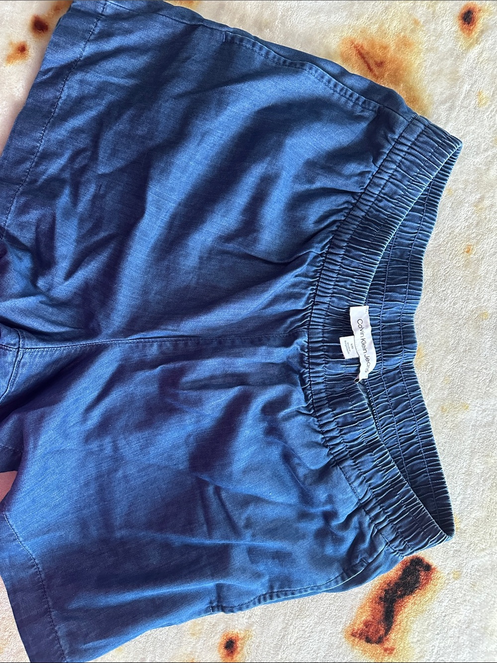 Calvin Klein Blue Women's Elastic Waist Shorts